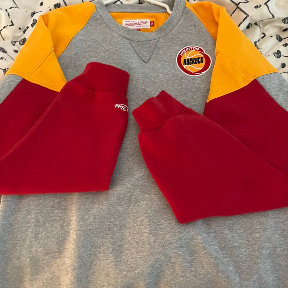 Mitchell and Ness Hardwood Classics Rockets Crewneck Sweatshirt “Nostalgia Co”